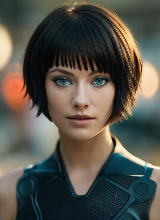 46831-2683410068-, photo of a woman (q1) with (Blue Eyes) and short hair style, detailed face, detailed eyes, perfect body, (wearing a red dress).png